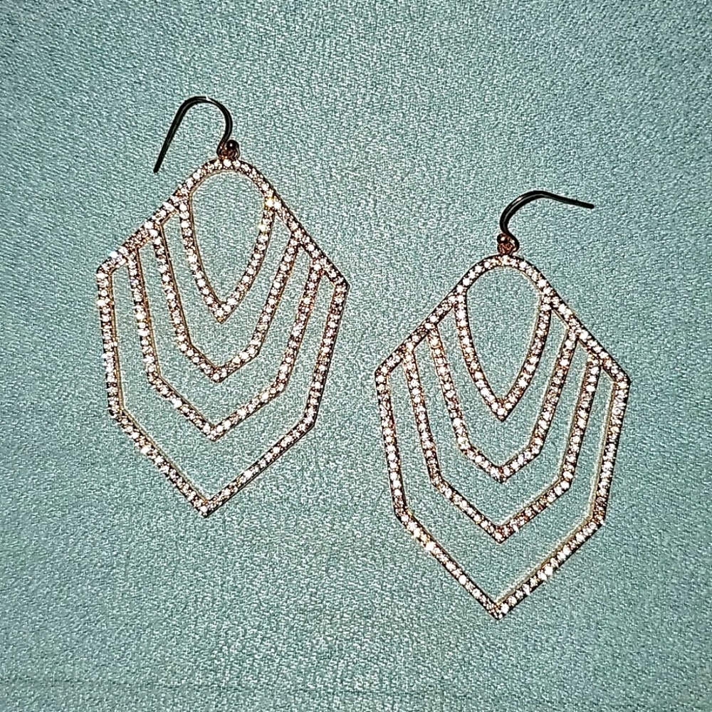 Rose gold earrings